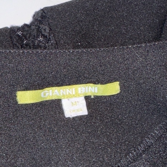 Gianni Bini black cocktail women’s dress A-line bell sleeves above knee Medium - Picture 6 of 10